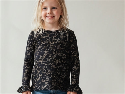 Soft Gallery bluse Elia jet black flowerdust