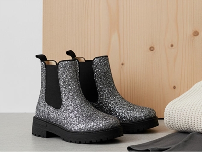 Angulus lavender blak glitter støvlette med elastik