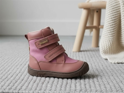 Bisgaard heather vinterstøvle Huxie med velcro og TEX