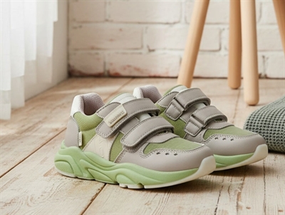 Bisgaard Herle TEX sneaker i sage med velcro