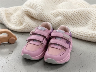 Bisgaard Herle TEX sneaker i pink med velcro