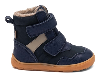 Bisgaard Timo TEX barfodsvinterstøvle navy set fra siden