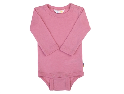 Joha uldbody i pink med lange ærmer