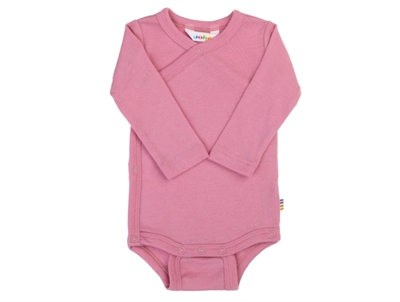 Joha uldbody pink med wrap-around lukning