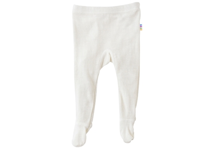 Joha leggings i naturfarvet uld med fødder