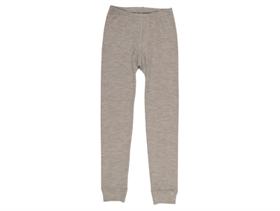 Joha leggings i sesame melange uld med elastik