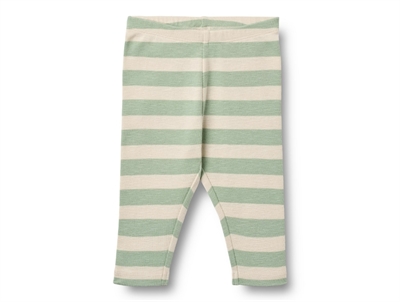 Wheat Silas leggings mint stripe i økologisk bomuld