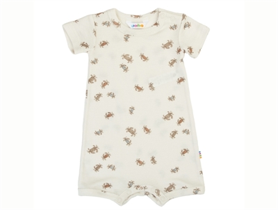 Joha sommerdragt i råhvid nuance med krabbeprint i uld og silke