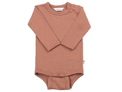 Joha body brun i merinould med lange ærmer