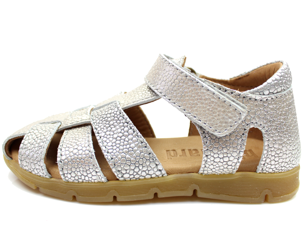 Bisgaard smal sandal sølv glitter til piger | 70232.117 silver | 25-30 | Udsalg