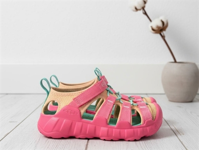 Keen Hyperport H2 sandal pink lemonade-peach fuzz med lukket tå og elastiksnøre