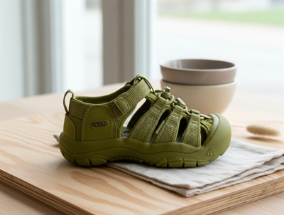 Keen Newport H2 sandal golden cypress monochrome med velcro og lukket tå