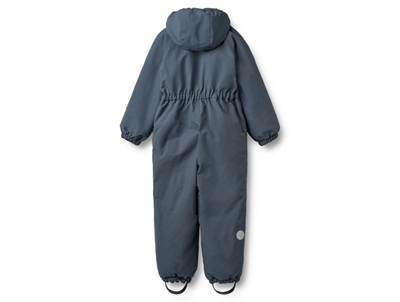 Wheat flyverdragt greyblue set bagfra med refleks og elastik i taljen