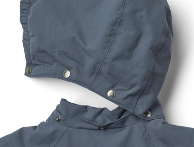 Wheat Laffa flyverdragt greyblue med fleecefor og aftagelig hætte