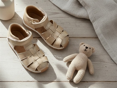 Bisgaard caramel glitter sandal Billie