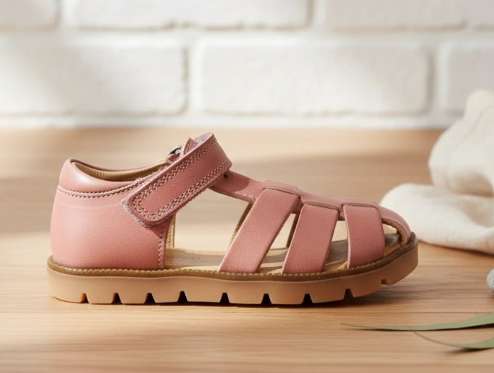 Bisgaard Sandal Beka Nude Med Velcro - Str. 27