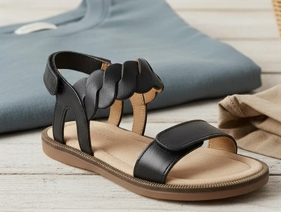 Bisgaard sort sandal Cille