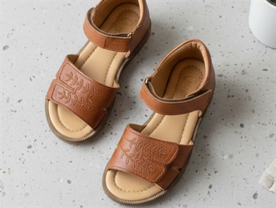 Bisgaard sandal Alexa cognac med velcro