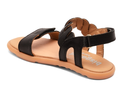 Bisgaard Cille sandal sort med flettet detalje
