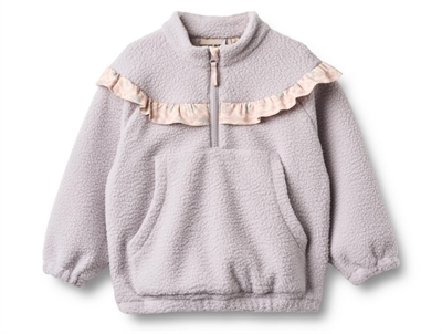 Wheat Rayao fleece anorak lavender rain forside med flæse