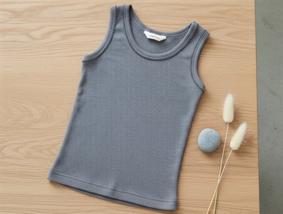 Joha grå undertrøje merinould/silke med blonde