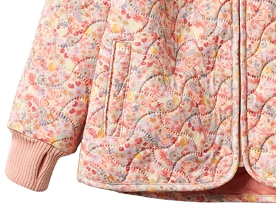 Wheat Tilde termojakke fruits and flowers detalje