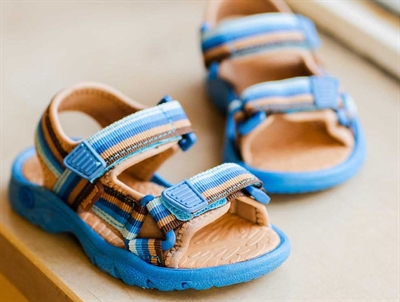Bisgaard Nico sandal cobalt mix med velcro