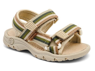Bisgaard Nico sandal sage mix med velcro