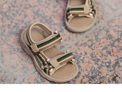 Bisgaard Nico sandal sage mix med velcro