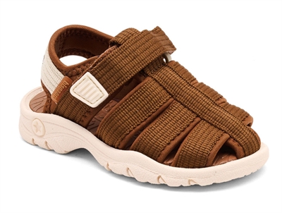 Bisgaard Niki sandal cacao med lukket tå og velcro
