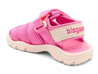 Bisgaard Niki sandal pink med lukket tå og velcro