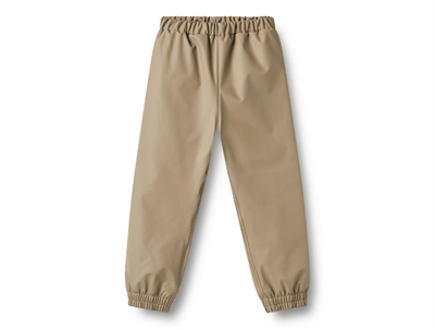 Wheat termo regnbukser i beige nuance set forfra