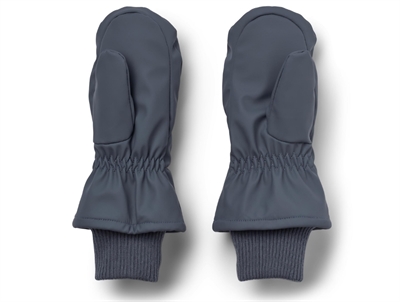 Wheat luffer greyblue med ribkant og fleecefoer set bagfra