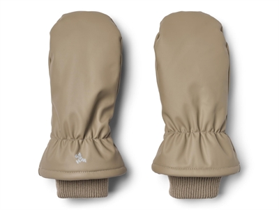 Wheat vinterluffer i beige nuance med fleecefor set forfra