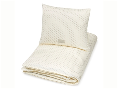 Cam Cam Copenhagen sengetøj i råhvid nuance med rowan print 140x200 cm