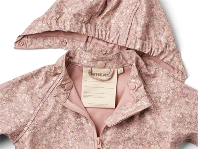 Wheat Charlie regnsæt powder flower meadow detalje aftagelig hætte