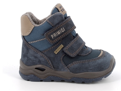 Primigi børnestøvle blå i ruskind og tekstil med GORE-TEX