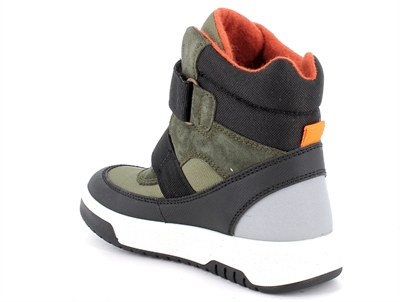 primigi olivengrøn støvle med to velcroremme