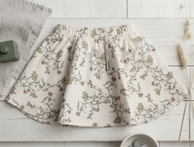 En Fant nederdel shell med blomster