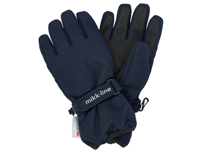 Mikk-Line handsker i mørkeblå nuance med velcro