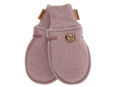 Mikk-Line uld luffer i twilight mauve set forfra