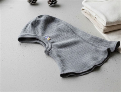 Joha elefanthue lysegrå meleret i uld