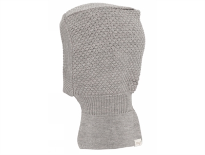 MP Oslo elefanthue lysebrun melange i merinould med bomuldsfoer