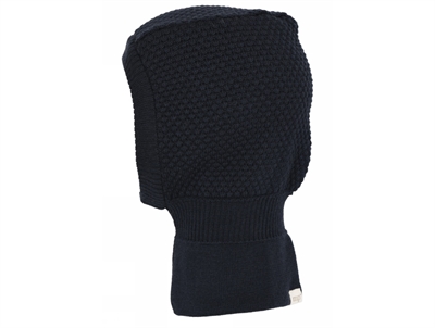 mpKids Oslo balaclava i navy af merinould med bomuldsfoer