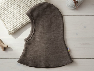 Joha elefanthue merinould/silke brun melange med dobbelt lag