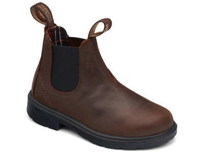 Blundstone Blunnies børne chelsea støvle brun læder