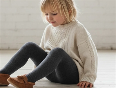 MP strømpebukser uld/bomuld dark grey 