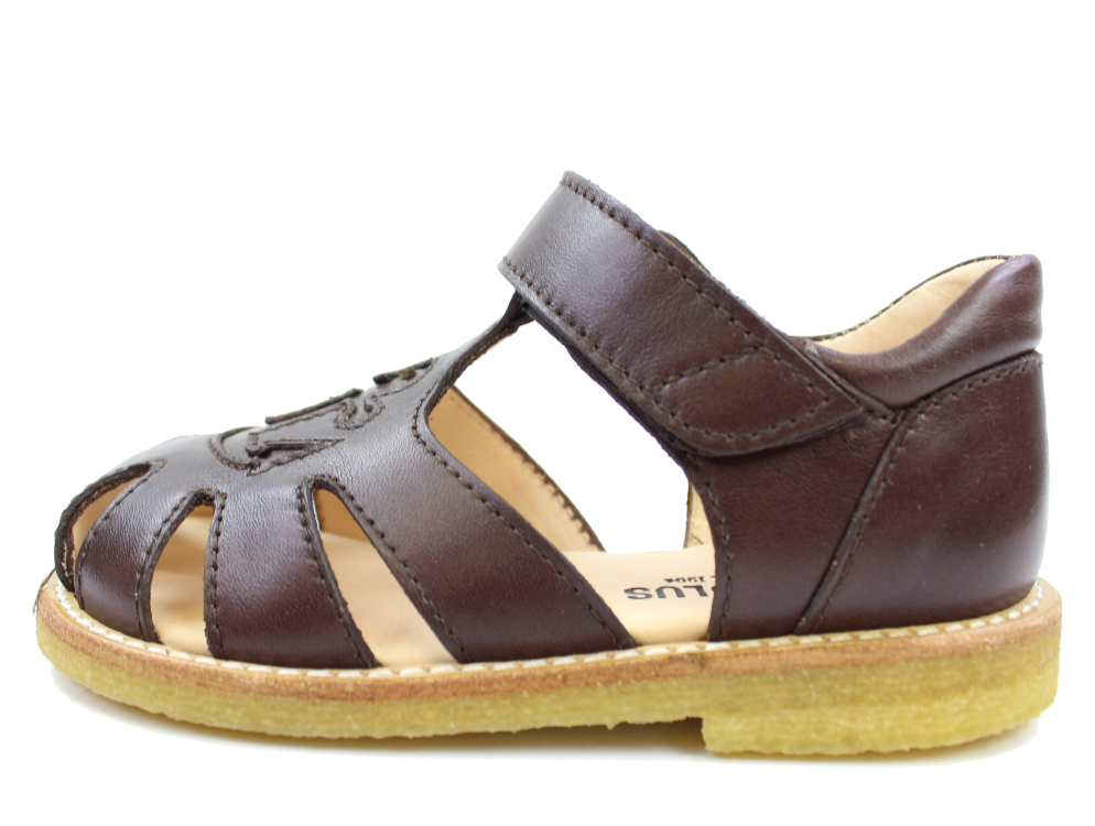 Angulus sandal brun med | navy str. | TILBUD