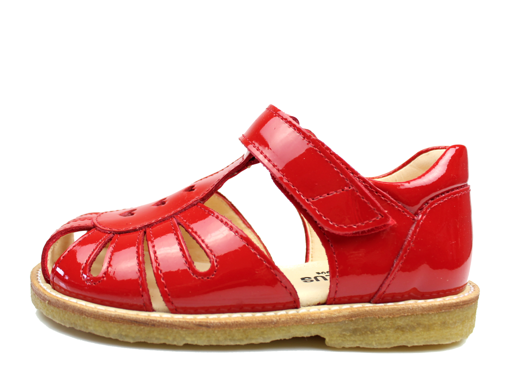 Angulus sandal rød lak med hjerter | 0503 red | str. 24-29 |