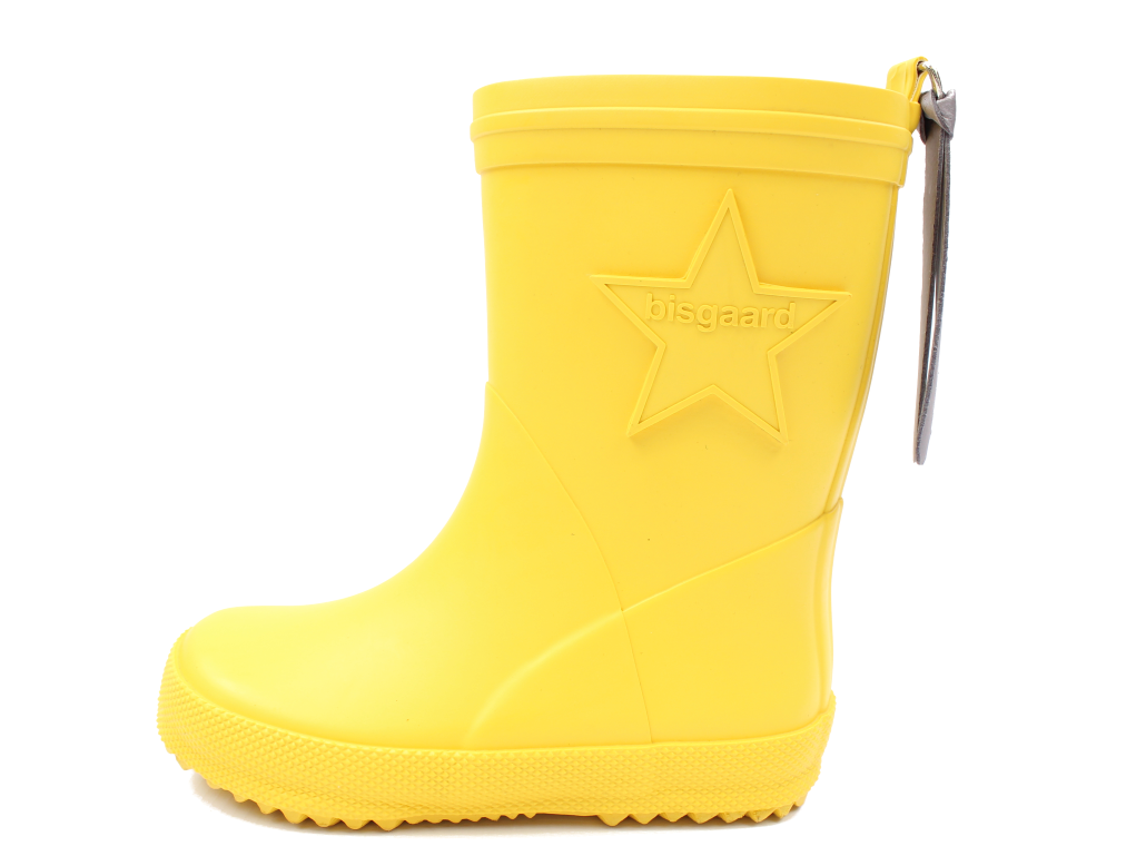 Bisgaard gummistøvle gul med stjerne smal | 299,90.-